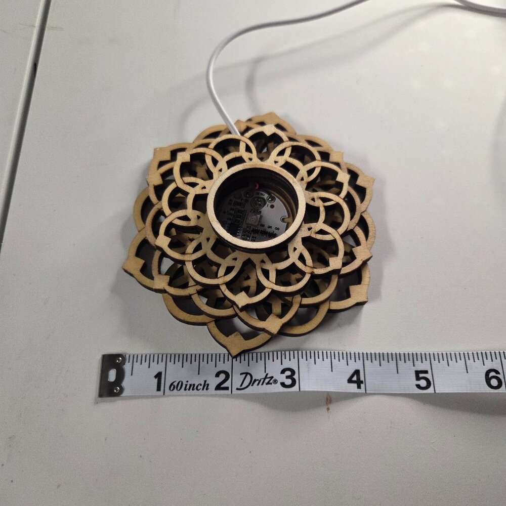 Color Changing Light Base‎ Lotus Design